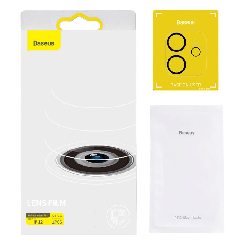 Full Frame Lens Film For IP 12 6.1 Inch Two Pieces Transparent